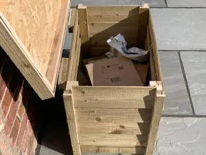 Delivery Box, Garden Store, Muddy Shoes Boots Wellingtons Storage, Log Store, Grocery Delivery Box - Delivered Fully Assembled