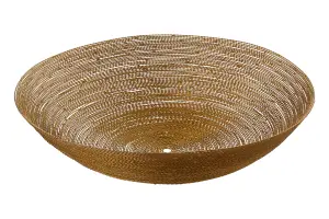 Interiors by Premier Hege 5cm Brass Wire Decorative Bowl