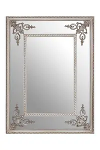 Interiors by Premier Marseille Champagne Bead Frame Wall Mirror