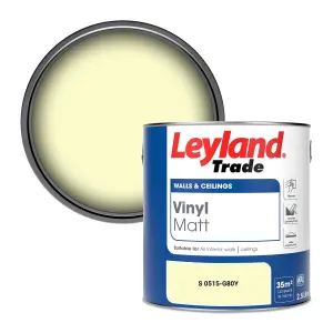 Leyland Trade Vinyl Matt Walls & Ceilings Emulsion Paint (S 0515-G80Y) 2.5L