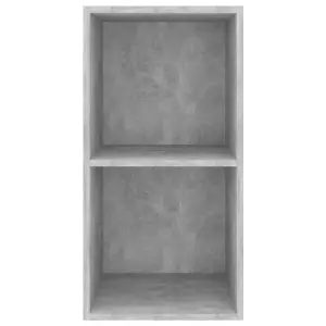 Berkfield Wall-mounted TV Cabinet Concrete Grey 37x37x72 cm Engineered Wood