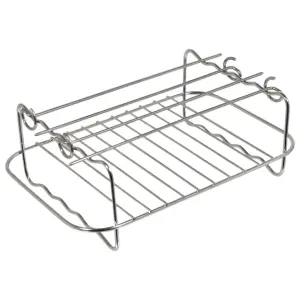 SPARES2GO Grill Shelf Racks Compatible with Instant Vortex Plus 7.6L Air Fryer (+ 4 Skewers)