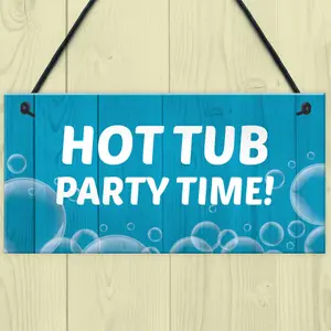 Funny Hot Tub Sign Quirky Hot Tub Accessories Garden Summerhouse Decor