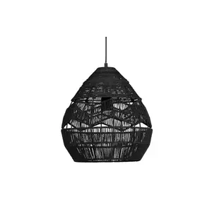 Adelaide 1 - Light Single Pendant Black / 243cm H x 35cm W x 35cm D