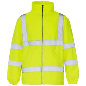 Hi Vis Micro Fleece Yellow 300gsm Std Tape EN471-4XL