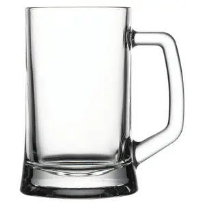 Queensway Home & Dining Height 14cm 4 x 500ml Pub Style Mugs Glasses Tankards Barware with Handle