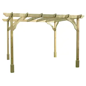 Premium Pergola - Wood - L240 x W480 x H270 cm - Light Green