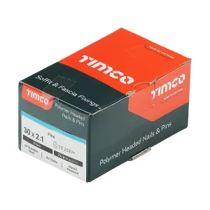 Timco - Polymer Headed Pins - A4 Stainless Steel - Black (Size 30mm - 250 Pieces)