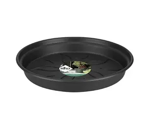 Elho Green Basics Saucer 22cm for Plastic Plant Pot in Living Black