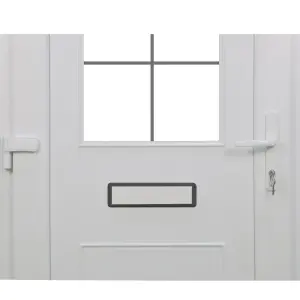 Fortia Mindil Clear Anthracite RH External Front Door set, (H)2085mm (W)840mm