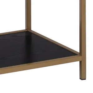 Romilda Bookcase Black/Gold