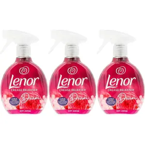 Lenor Crease Releaser Spray Divine Ruby Jasmine 500ml x 3