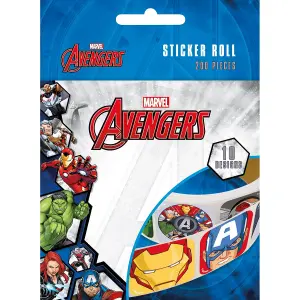 Avengers emble Stickers (Pack of 200) Multicoloured (One Size)