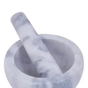 Interiors by Premier Salerno Grey Mortar And Pestle 200ml