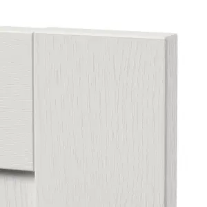 GoodHome Alpinia Matt ivory wood effect Shaker Highline Cabinet door (W)450mm (H)715mm (T)18mm