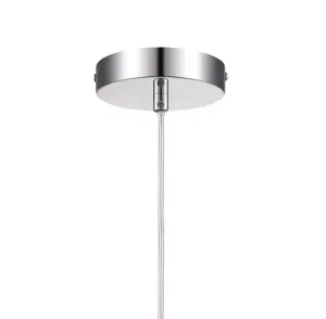 GoodHome Digya Chrome effect Pendant ceiling light, (Dia)450mm