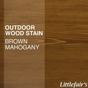 Littlefair's - Outdoor Wood Stain - Brown Mahogany - 5 LTR