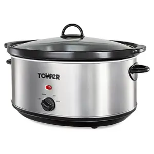 Tower 6.5 Litre Stainless Steel Slow Cooker