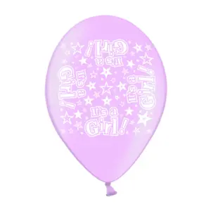 Simon Elvin Its A Girl Latex Balloons (Pack Of 10) Pink (10in)