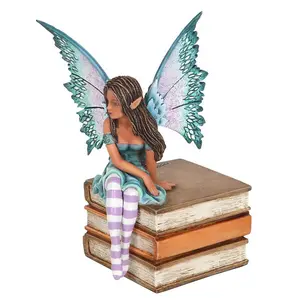 Amy Brown Book Fairy Figurine Purple/Teal/Brown (One Size)