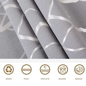 Grey Tree Texture Patterned Suede Effect No Woven Embossed Wallpaper