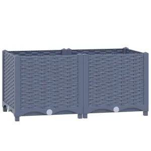 Berkfield Raised Bed 80x40x38 cm Polypropylene