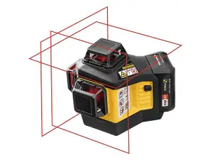 Stabila LAX 600 Multi-Line Laser Level with 12V Li-ion Battery and Accessories