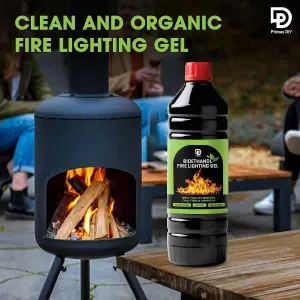 Primes DIY Firelighter Gel, Firepits - Fires & Log Burner - Camping Grill - Bonfire - Ethanol Burners (4 Litre)