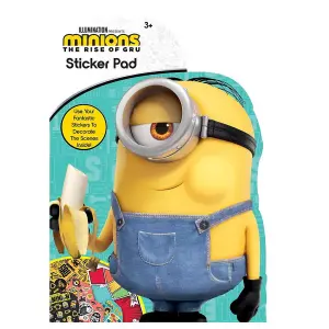 Minions Shaped Sticker Pad Multicoloured (One Size)