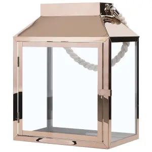 Beliani Modern Lantern KASOS Metal Copper