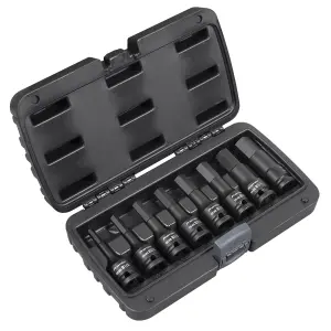 Premier Impact Hex Socket Bit Set 8 Pieces 1/2" Square Drive - Imperial AK5600