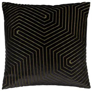 Paoletti Evoke Cut Velvet Feather Rich Cushion