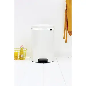 Brabantia NewIcon 20 Litre Soft Closing Pedal Bin White