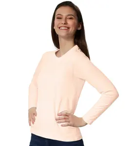 Women's Long-Sleeved Top - skin color L