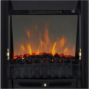 Focal Point Blenheim 2kW Electric Fire With reflective glass flame (H)555mm (W)390mm (D)114mm