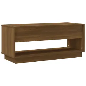 Berkfield TV Cabinet Brown Oak 102x41x44 cm Engineered Wood