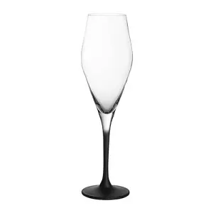 Villeroy & Boch Manufacture Rock Noire Set of 4 Champagne Flutes