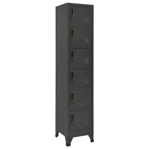 Berkfield Locker Cabinet Anthracite 38x40x180 cm Steel