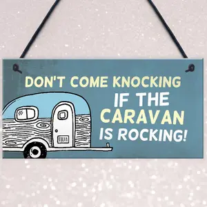 Funny Rude Caravan Sign Hanging Door Sign Caravan Accessories Friendship Gift