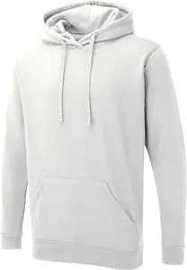 Uneek Mens Adult Hooded Sweatshirt UX04 White XL Colour: White, Size: