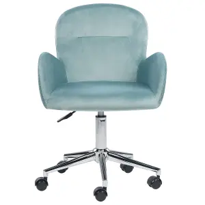 Desk Chair Velvet Mint Green PRIDDY