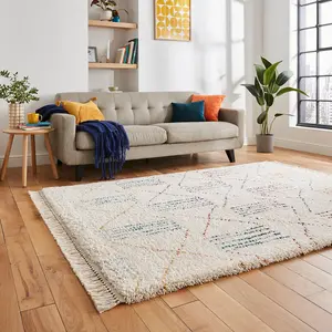 Multicolor Kilim Modern Shaggy Moroccan Easy to clean Rug for Bedroom & Living Room-160cm X 220cm