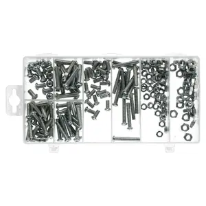 Nuts and Bolts Washers Phillips Dome Head Bolt-Screw Metric M5 - M6 220pc kit