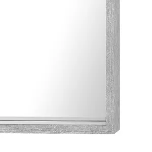 Beliani Scandinavian Wall Mirror BRIGNOLES Grey