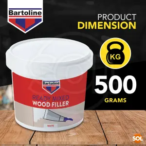 6pk 500g Bartoline White Wood Filler Light Oak Wood Filler Wood Filler White Suitable for Indoor and Outdoor Use Exterior Multi Pu