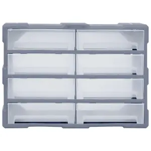 Berkfield Multi-drawer Organiser with 8 Big Drawers 52x16x37 cm