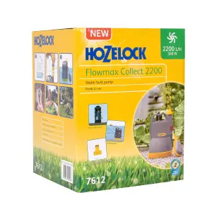 Hozelock Flowmax Collect 2200 7612 Water Butt Pump 300W 240V