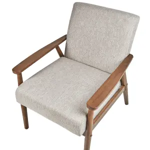 Beliani Retro Armchair ESRUM Grey