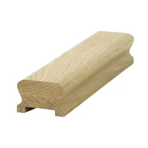 Oak Handrail LHR 1.2m - 32mm Groove For Spindles UK Manufactured Traditional Products Ltd