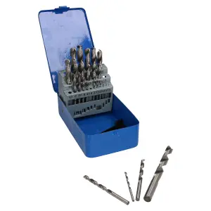 HSS Metric MM Drill Bit Set For Metal Wood Steel 1mm to 13mm 25pc Set